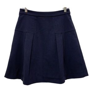 Nordstrom Halogen Blue Black Pleated Skirt